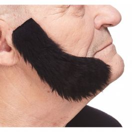 Mutton Chops Bakkebaarden Zwart - 6 Pack