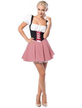 Dirndl Eva Rood/Zwart - S/36