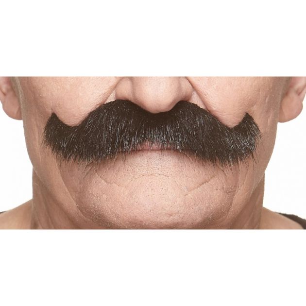 Rocking GrandPa's Mustache Black Lustrous - 6 Pack