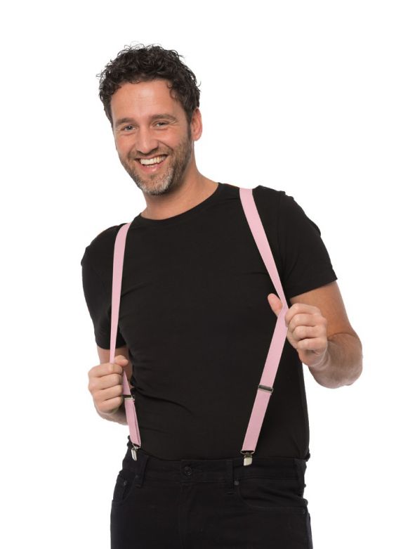 Suspenders Pink - Width 2,5 cm - 6 Pack