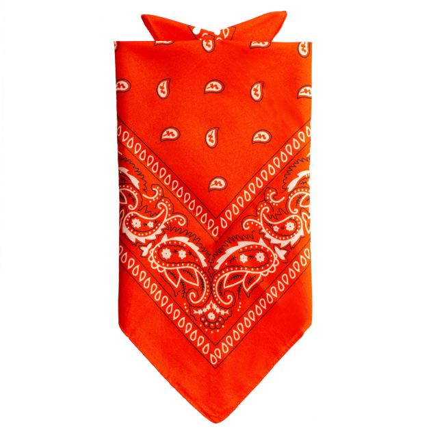 Bandana Traditioneel Oranje - 52 x 55 cm - 12 Pack