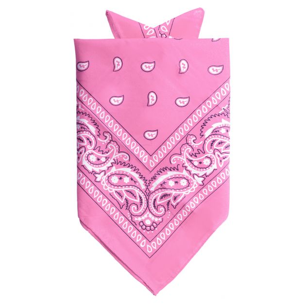 Bandana Traditioneel Pink- 52 x 55 cmc- 12 Pack