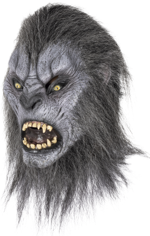 Volledig Hoofdmasker - Gray Wolfman