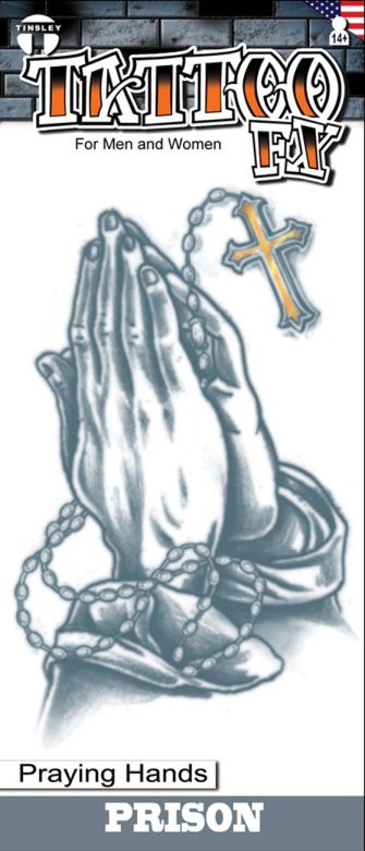 Prison Tattoos - Praying Hands - 6 Pack